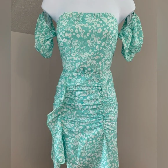 Amazon Essentials | Dresses | Amazon Green And White Floral Dress Nwot |  Poshmark
